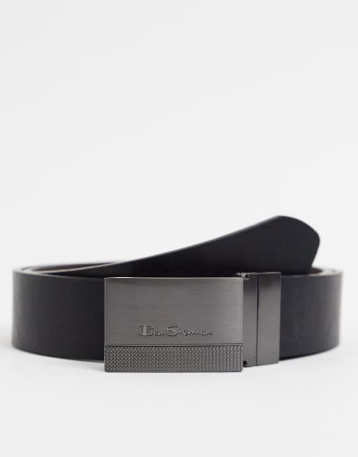 Ben Sherman - Ceinture réversible avec boucle plaque