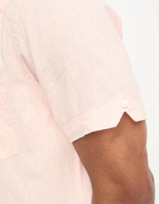 Chemise Ben Sherman Manches Courtes Rose Foncé - Taille 1S Slim - Coton 100% - Occasion Excellent état