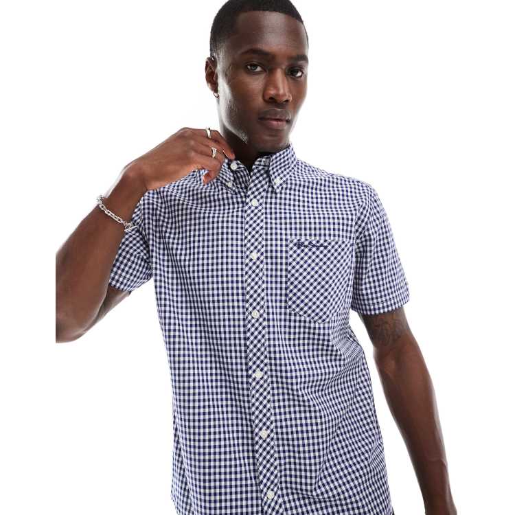 Chemise À Manches Courtes À Carreaux Ben Sherman (0059142