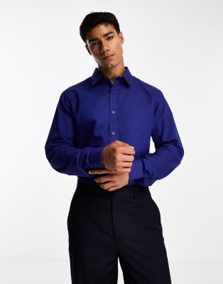 Ben Sherman oxford shirt in blue - ASOS Price Checker