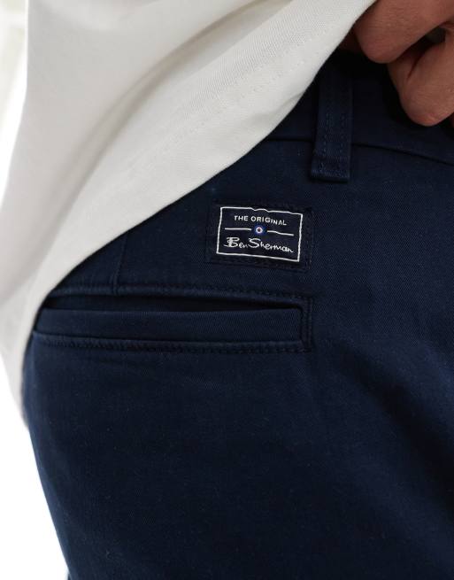 Ben Sherman - Chino elasticizzati slim blu navy, 2 di 5