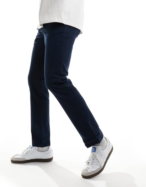 Ben Sherman - Chino elasticizzati slim blu navy, 5 di 5