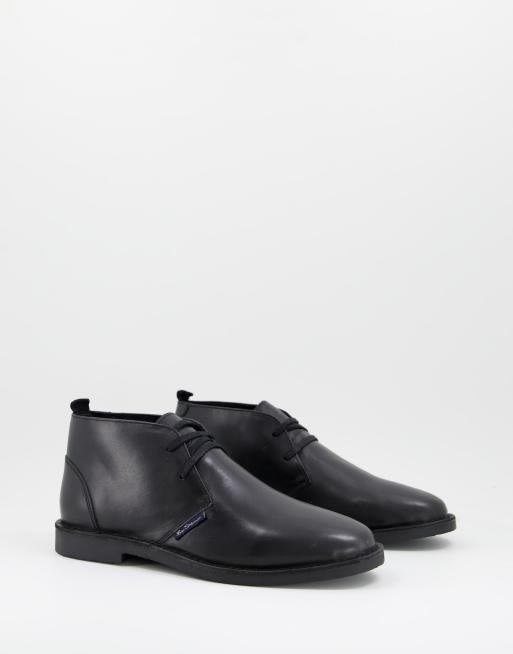 Ben Sherman Chukka in pelle nera ASOS