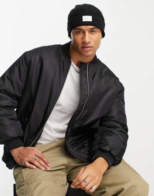 Ben Sherman chunky rib beanie hat in black | ASOS