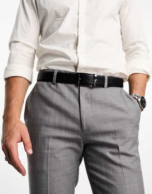 Ben Sherman - Colins - Sort bælte i saffiano-læder