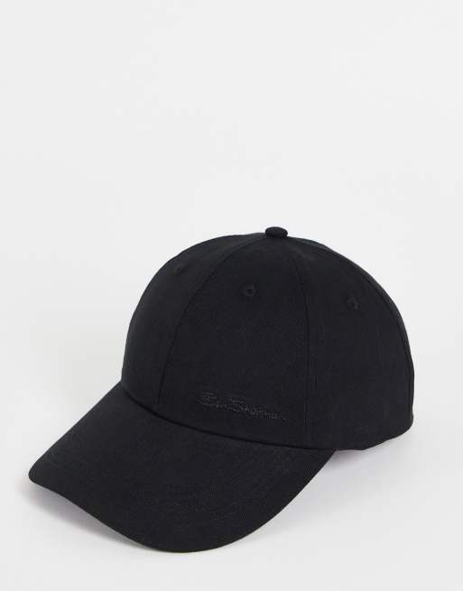 Ben Sherman cotton baseball cap in black | ASOS