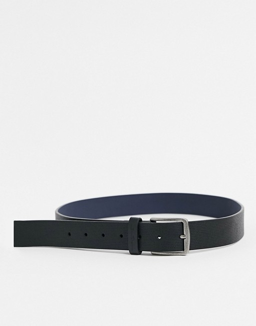 Ben Sherman detail belt in black