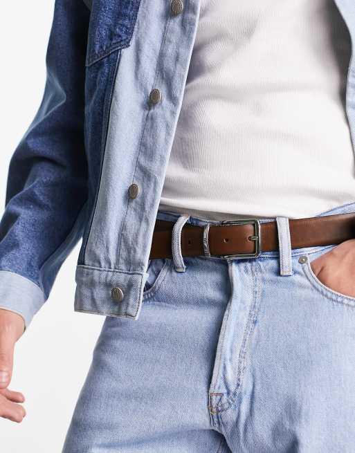 Ben Sherman – Dwustronny pasek ze skóry naturalnej w kolorze czarnym i brązowym