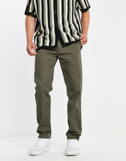 Ben Sherman – Elastyczne spodnie chinosy o dopasowanym kroju w kolorze khaki