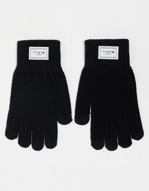 Ben Sherman - Gebreide handschoenen in zwart