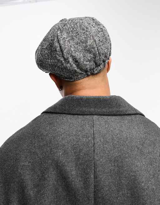 Ben Sherman Berretto Ivy Grigio In Mista Lana Uomo | Cap Elasticizzato