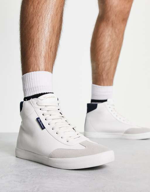 Ben Sherman – Hi Top – Hohe Sneaker in Weiß