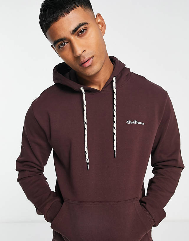 Ben Sherman - hoodie in burgundy