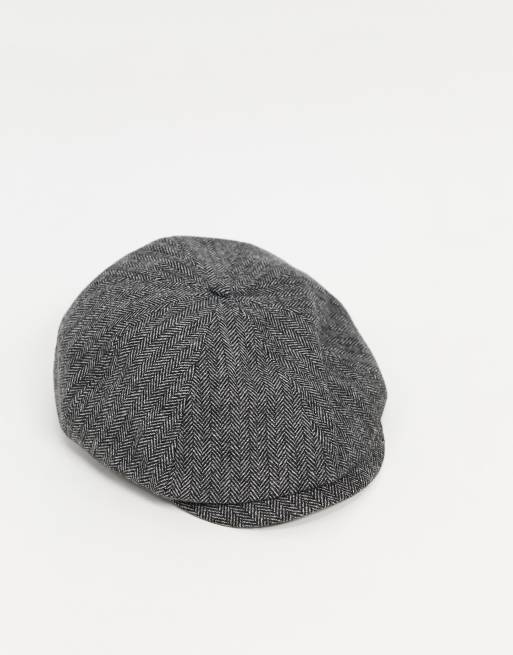 Ben Sherman jamison cap in gray herringbone | ASOS