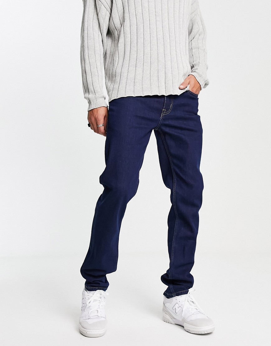 ben sherman - jeans med lige ben i blå vask-marineblå
