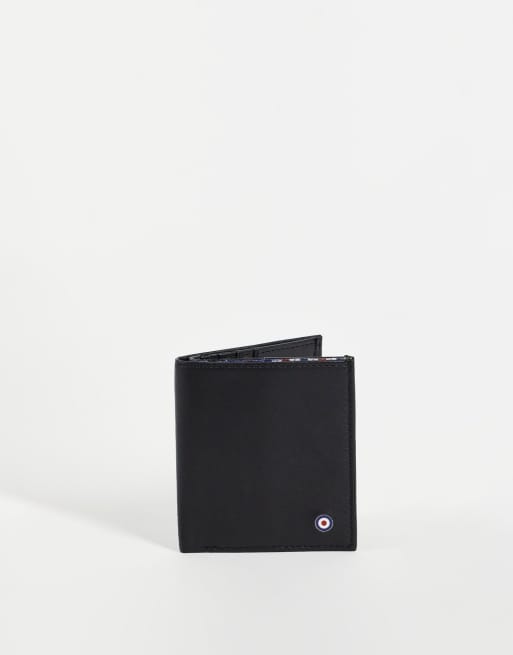 Ben Sherman – Kartenetui-Portemonnaie in Schwarz