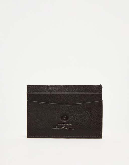 Ben Sherman – Koki – Kartenetui in Braun aus Leder