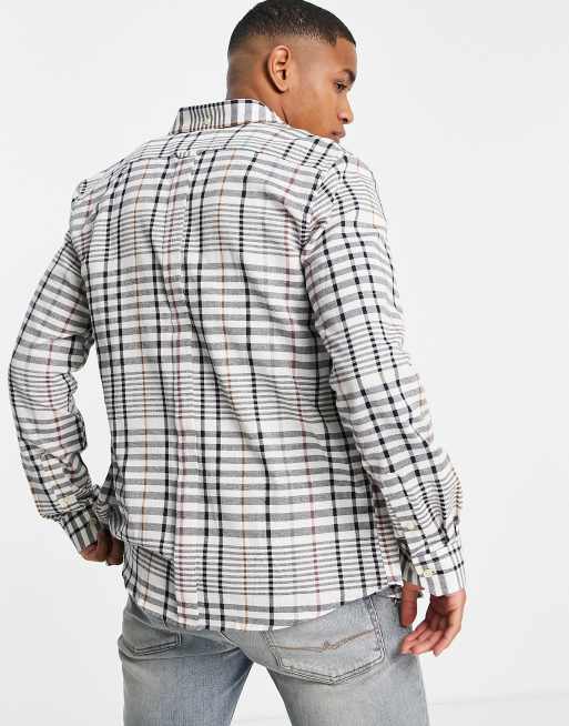 Ben Sherman – Koszula oversize z długimi rękawami ze wzorem w paski i kratę, 2 z 4