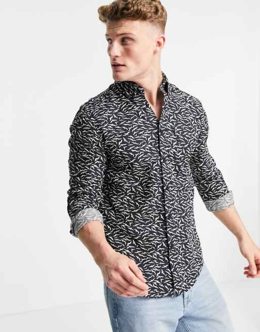 Ben Sherman – Koszula z długim rękawem i wzorem w kwiaty