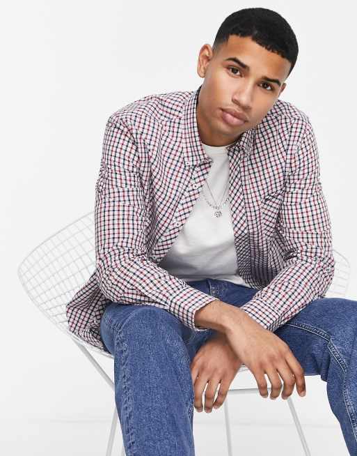 Ben Sherman – Koszula z długimi rękawami i wzorem w kratę
