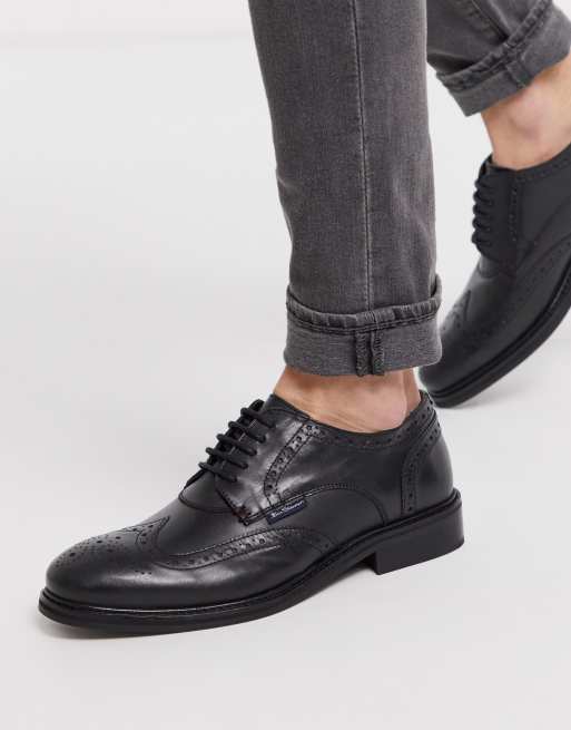 rim Motivering magasin Ben Sherman lace up shoes in black | ASOS