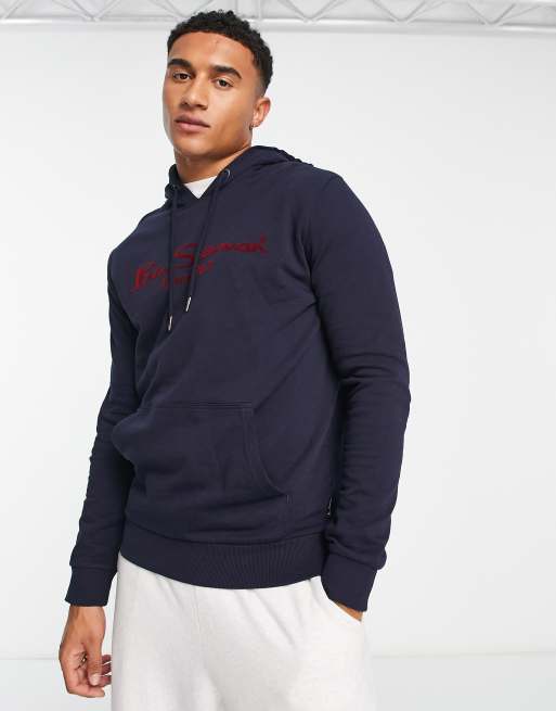 Ben Sherman large logo hoodie in navy | ASOS