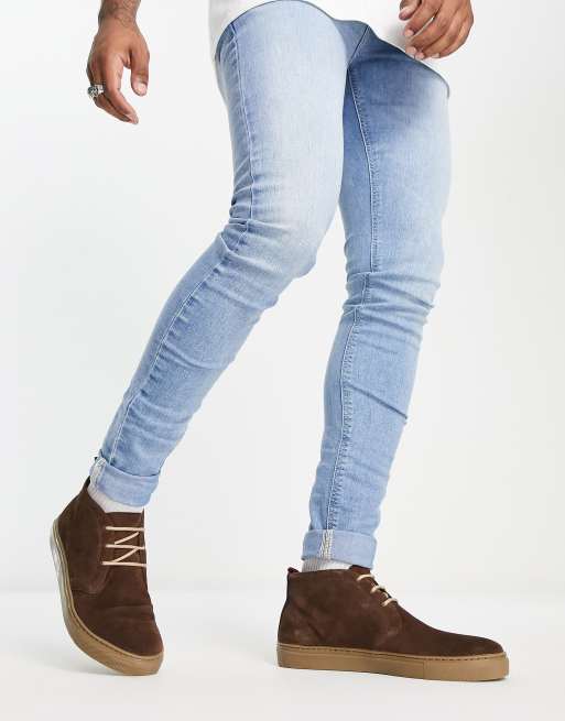 Ben Sherman – Lässige Chukka-Stiefel aus Wildleder in Braun