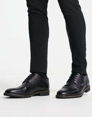 Buy Ben Sherman Mens Duke Leather Brogue Boots Tan