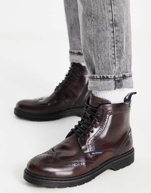 Brogue hot sale style boots