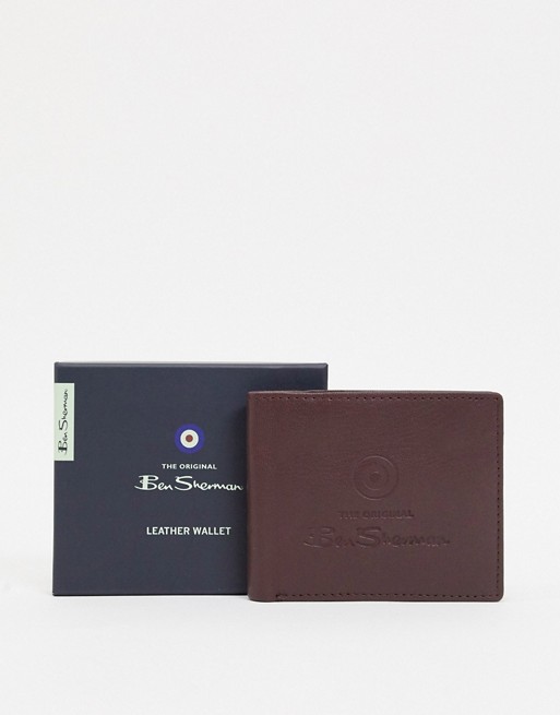 Ben Sherman leather coin wallet