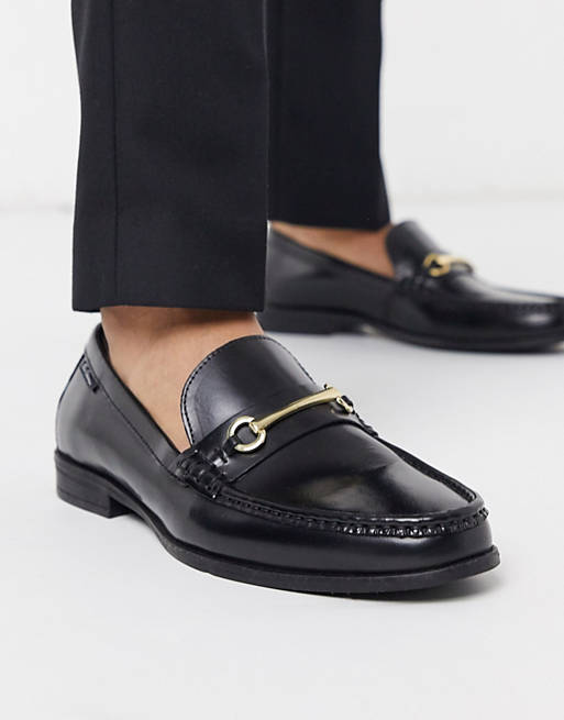 Ben Sherman leather loafer in black | ASOS