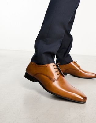 Ben Sherman leather oxford lace up shoes in tan