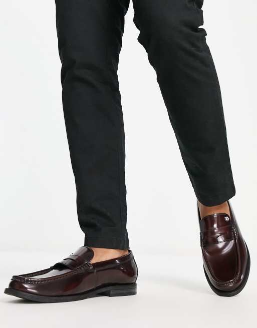 Asos movement leather on sale loafers