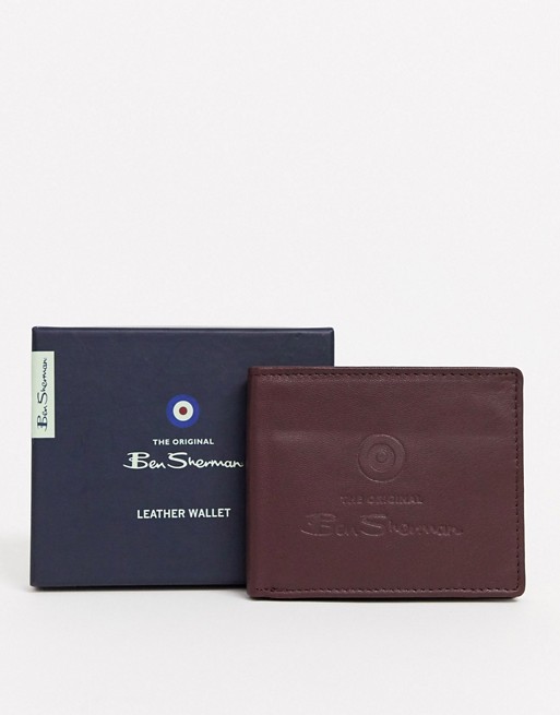 Ben Sherman leather RFID coin wallet