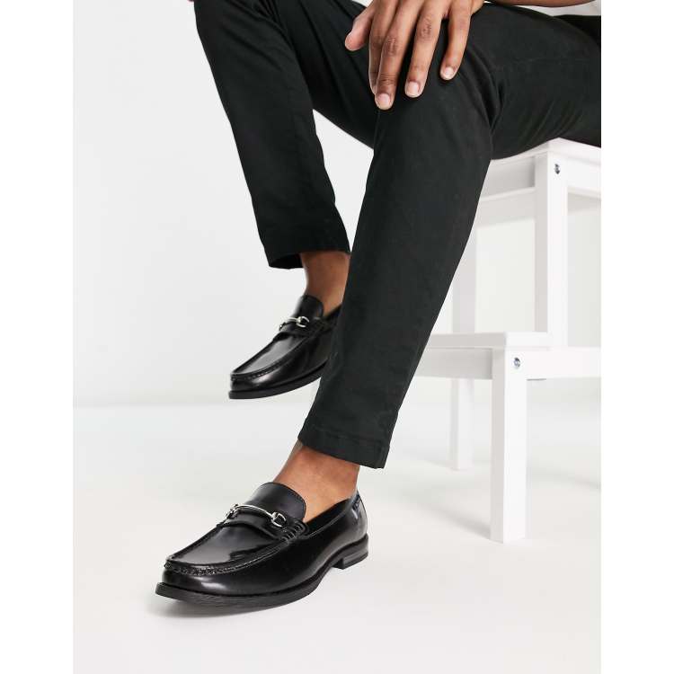 Ben sherman black leather shoes online