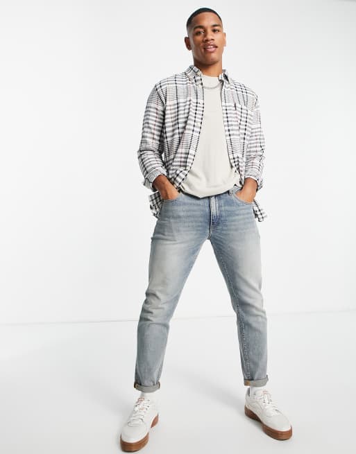 Ben Sherman long sleeve oversized striped check shirt, 4 of 4