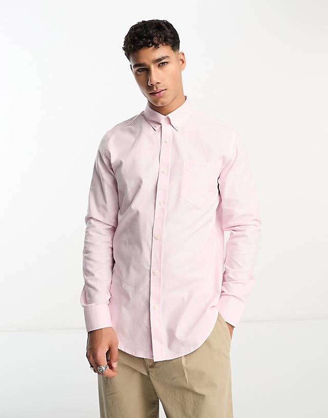 Ben Sherman - long sleeve oxford shirt in light pink