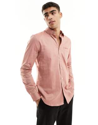 Ben Sherman - Lys pik langærmet oxford-skjorte