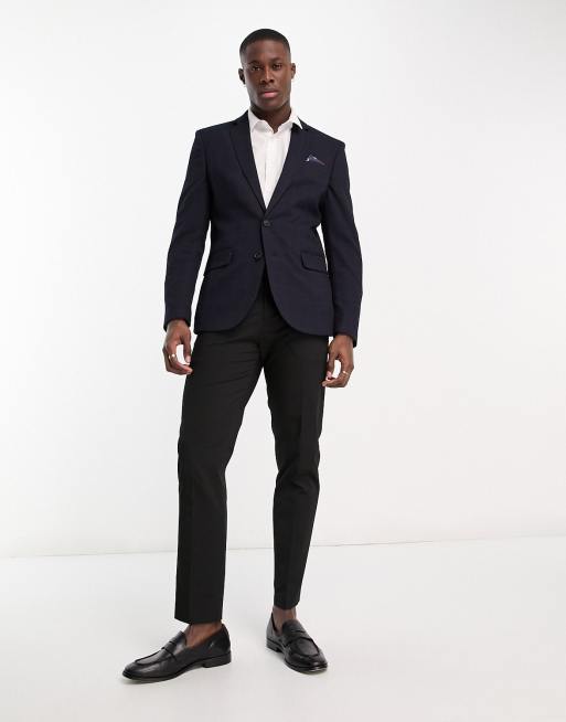 Ben Sherman - Marineblå blazer med store tern, 3 af 5