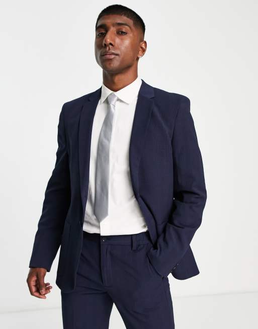 Navy seersucker clearance blazer