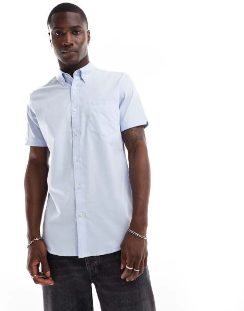 Ben Sherman – Niebieska koszula oxford z krótkimi rękawami - view 1