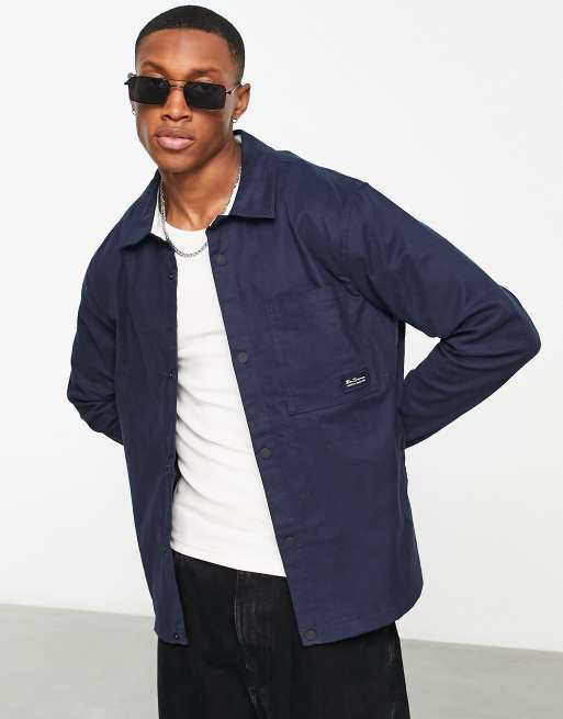 Ben Sherman overshirt in navy ASOS