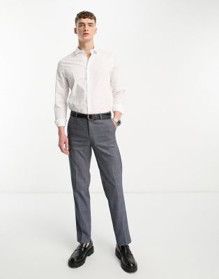 Cravate Skinny BEN SHERMAN En Soie 100% - Motif Carreaux Turquoise/noir/gris - Longueur >60" - Occasion
