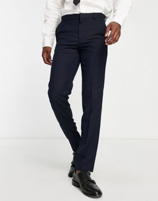 Ben Sherman suit trousers in black - ASOS Price Checker