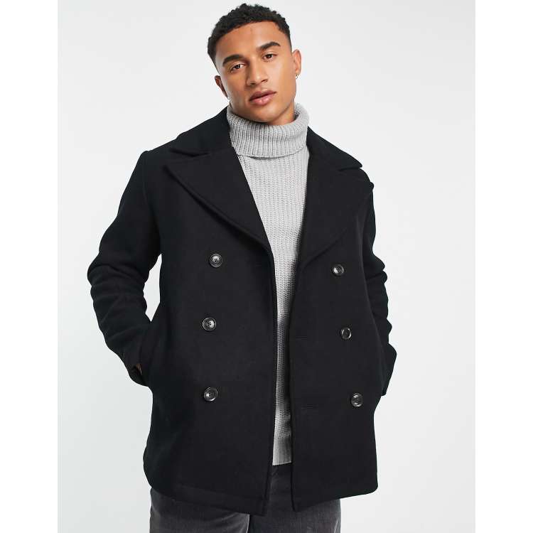 Mens deals peacoat asos