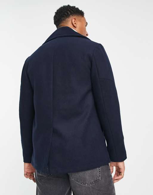 Ben Sherman peacoat in navy, 3 of 4