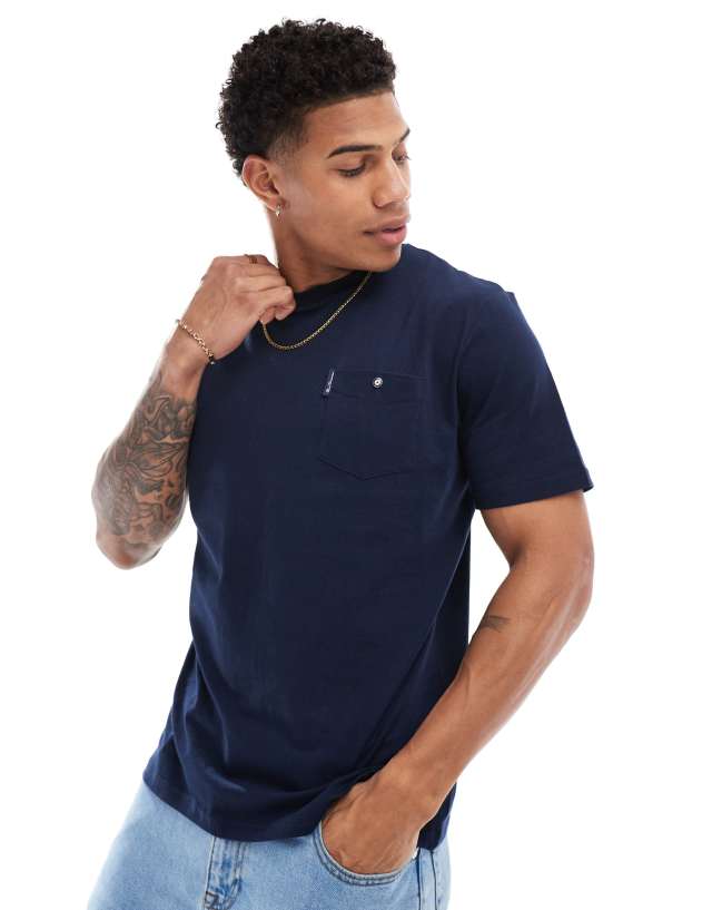 Ben Sherman - pocket tee in dark navy