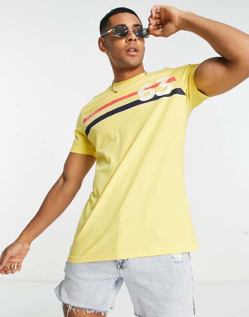 Ben Sherman printed t-shirt in yellow