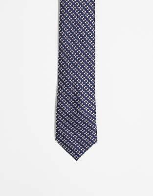 Ben Sherman Ben Sherman printed tie in navy