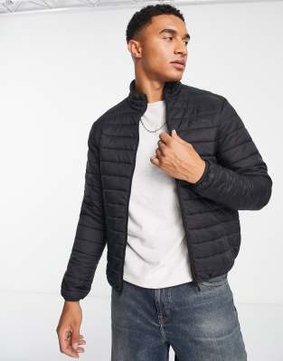 Ben sherman mens quilted lightweight jacket sale